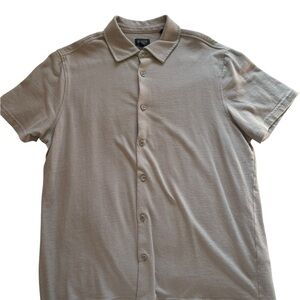 Buffalo David Bitton Casual Beige Button Down Shirt